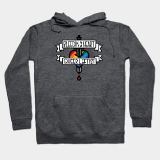 Bleeding heart queer leftist Hoodie